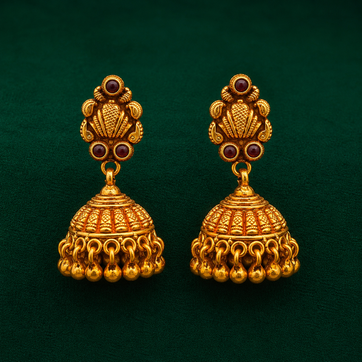 👑 Ratnaghanta Jhumkas -12.340GM