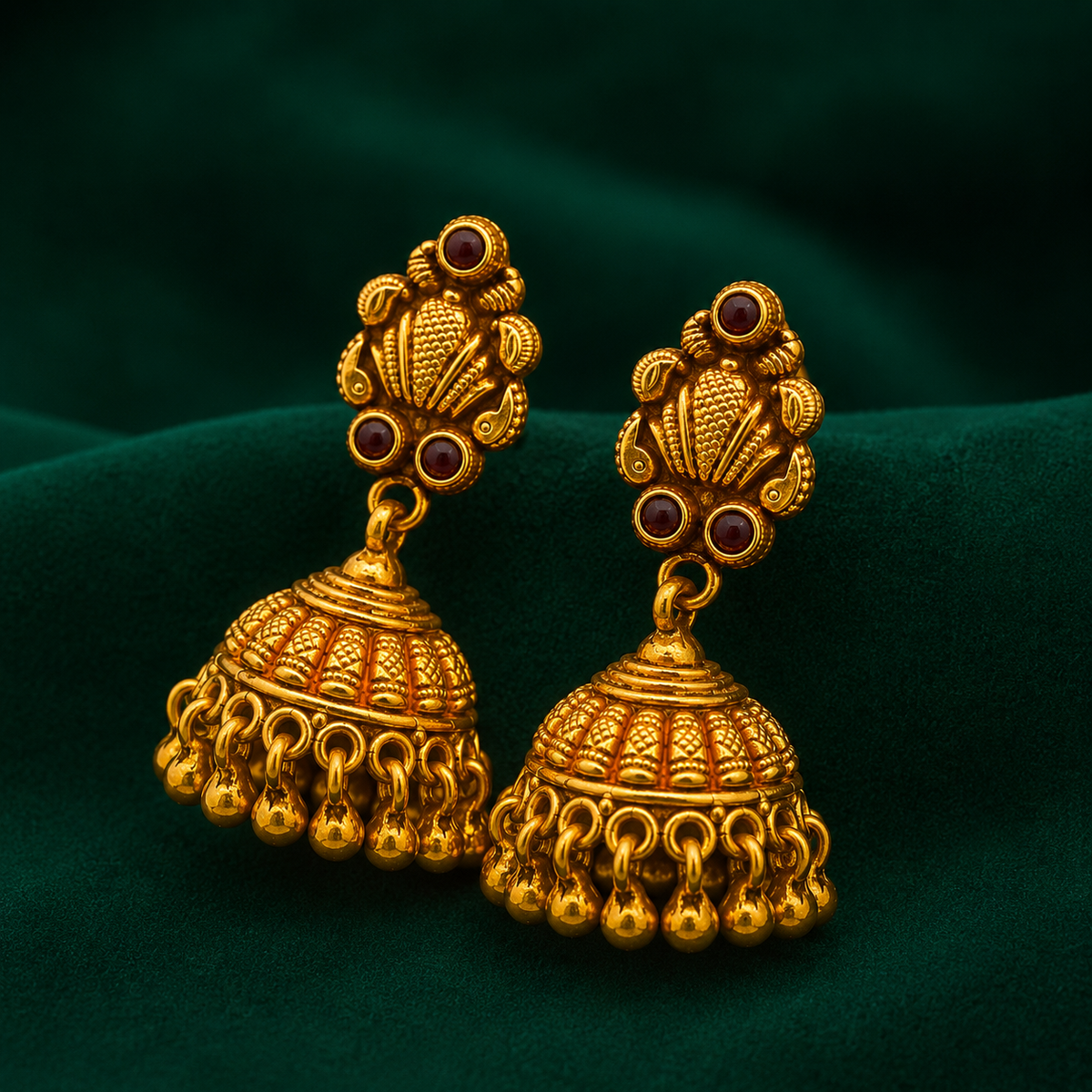 👑 Ratnaghanta Jhumkas -12.340GM