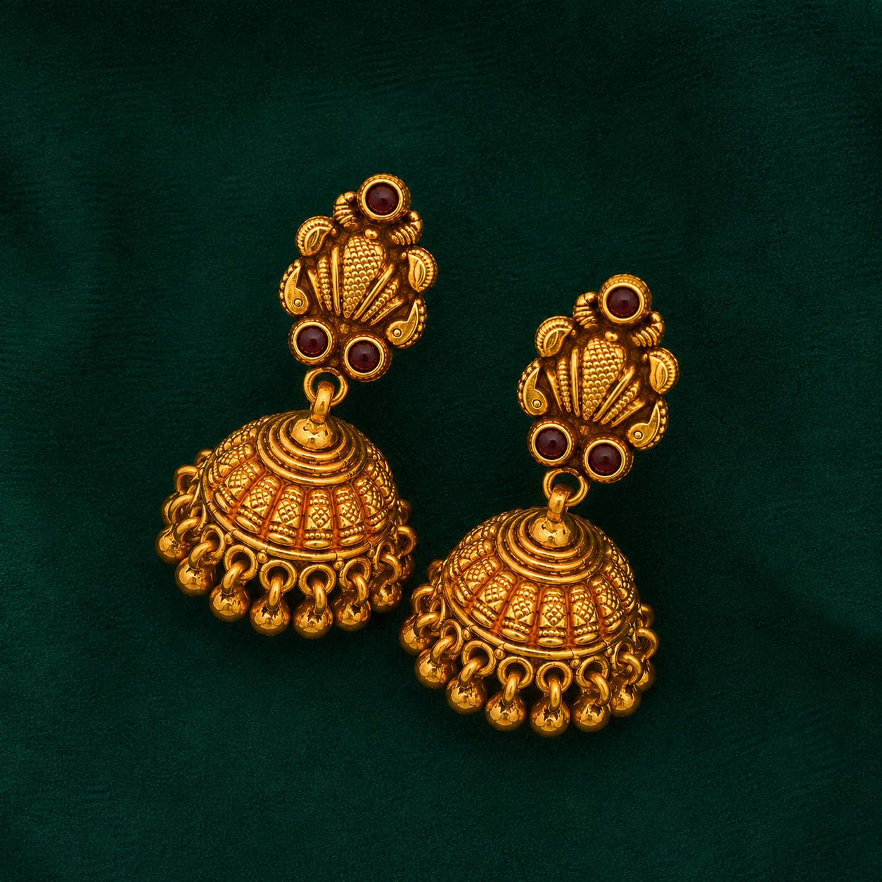 👑 Ratnaghanta Jhumkas -12.340GM