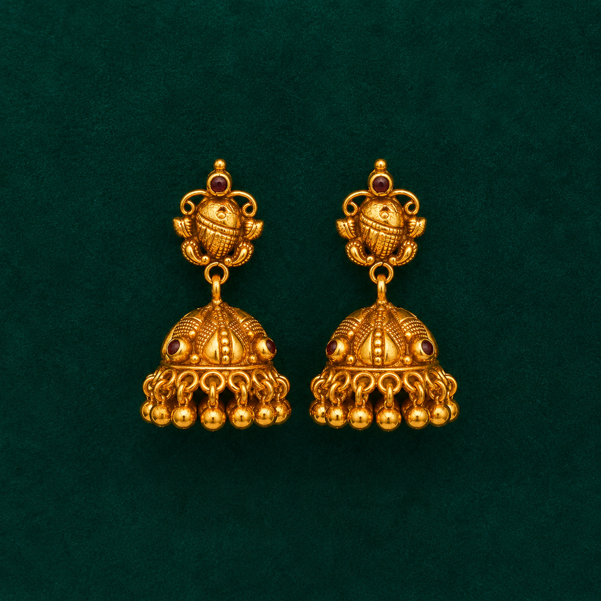 👑 Ratnakumbha Jhumkas -11.170GM