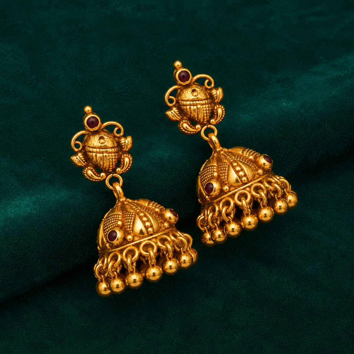 👑 Ratnakumbha Jhumkas -11.170GM