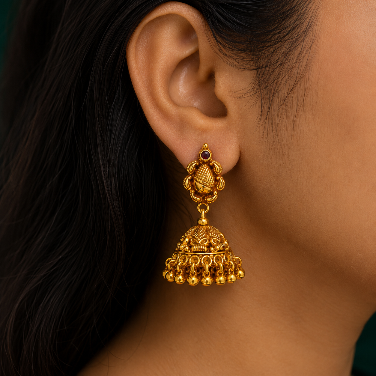 👑 Kalashree Jhumkas -9.850GM