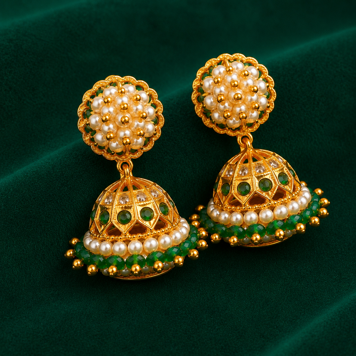 💚 Muthumayuri Jhumkas -20.170GM