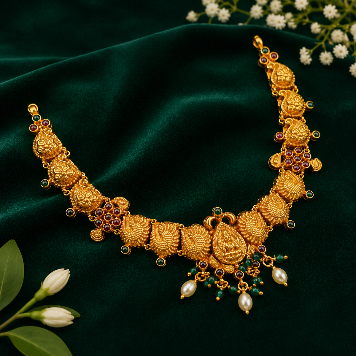 🪷 Lakshmi Hamsa Vaibhava Necklace - 14.705GM