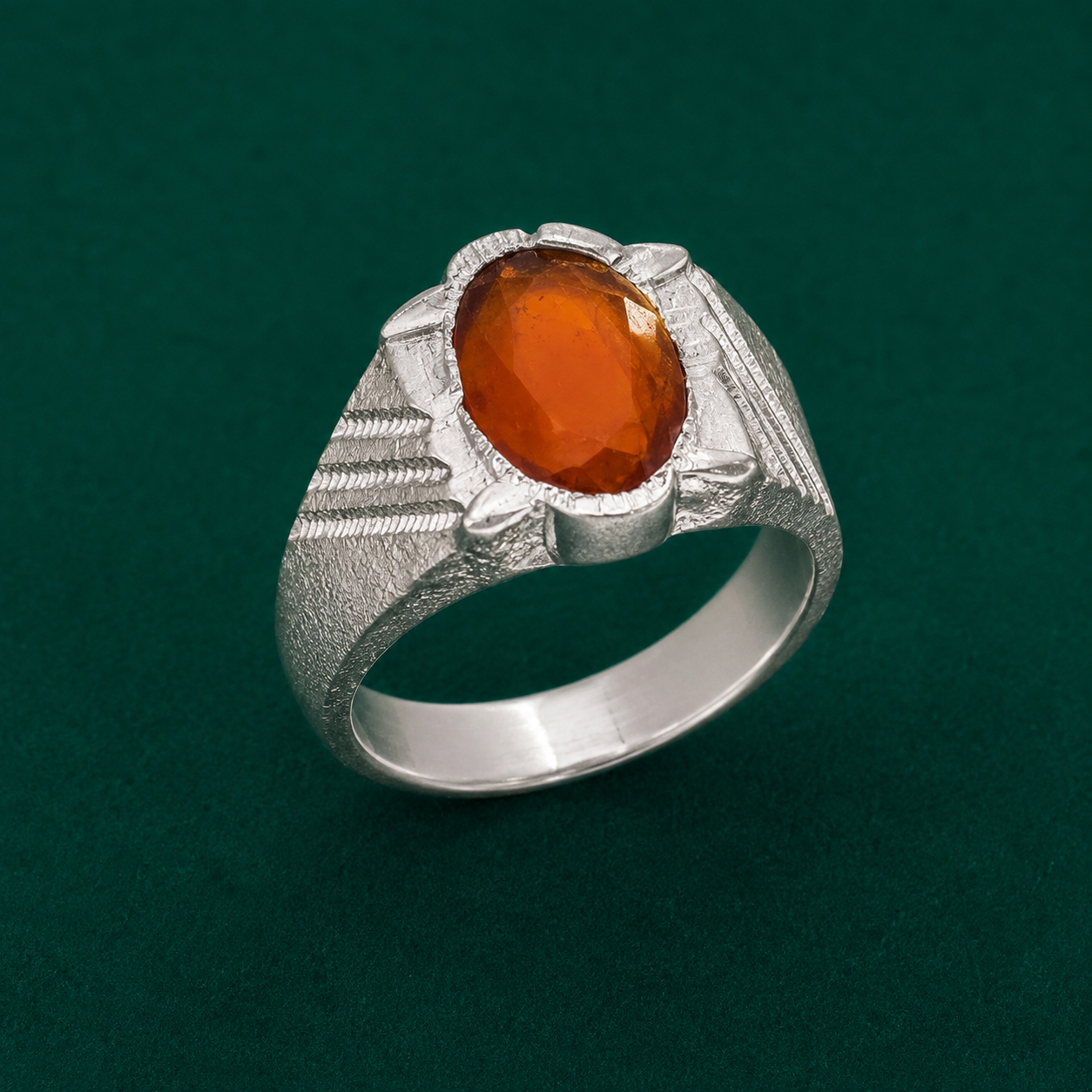 ✨ Amber Solitaire Ring - 3.450 GM