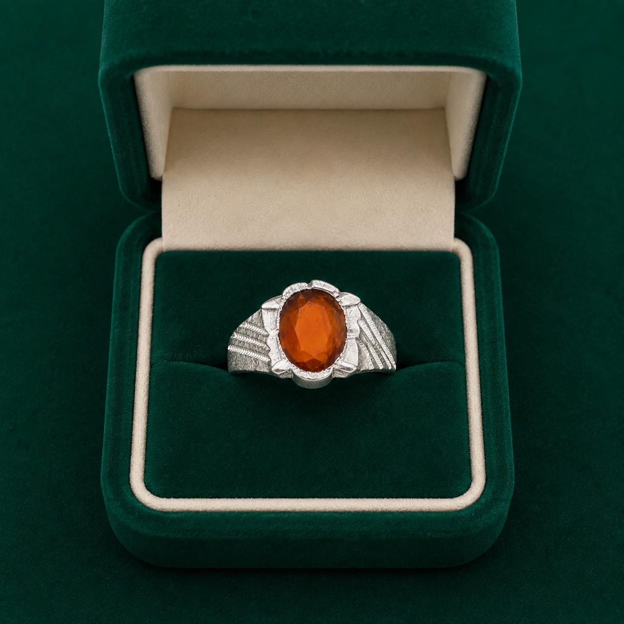 ✨ Amber Solitaire Ring - 3.450 GM
