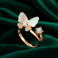 ✨ Butterfly Pearl Ring - 2.00 GM