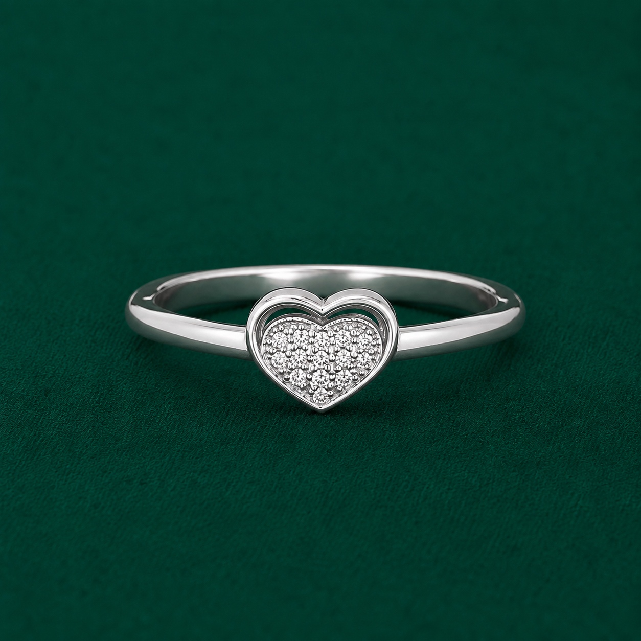 ✨ Heart Spark Ring - 2.790 GM