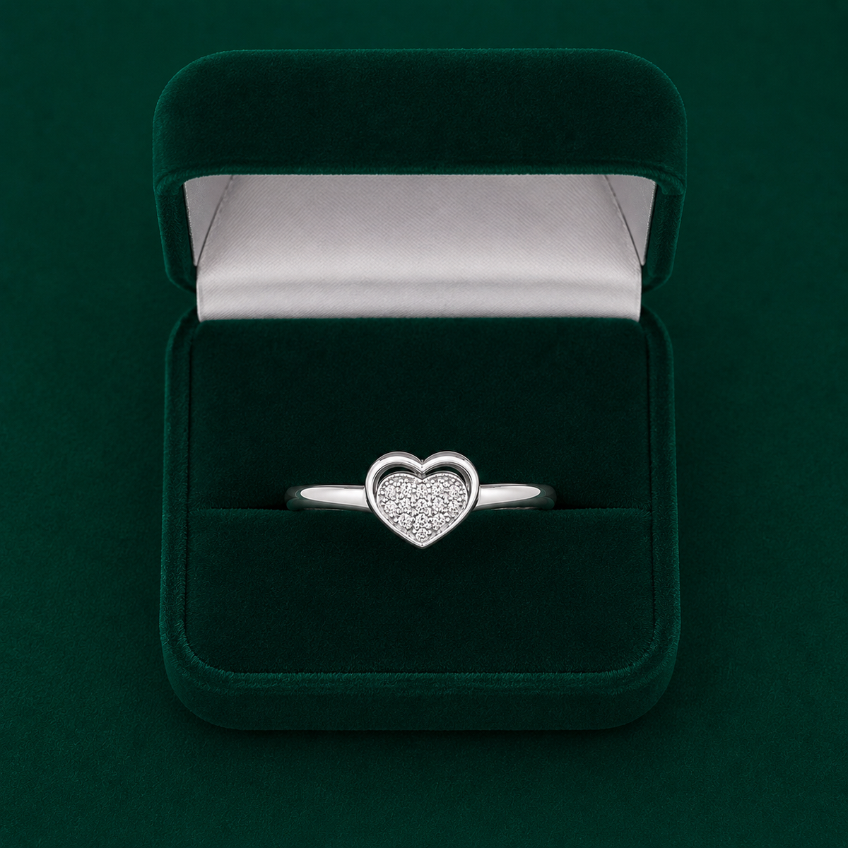 ✨ Heart Spark Ring - 2.790 GM