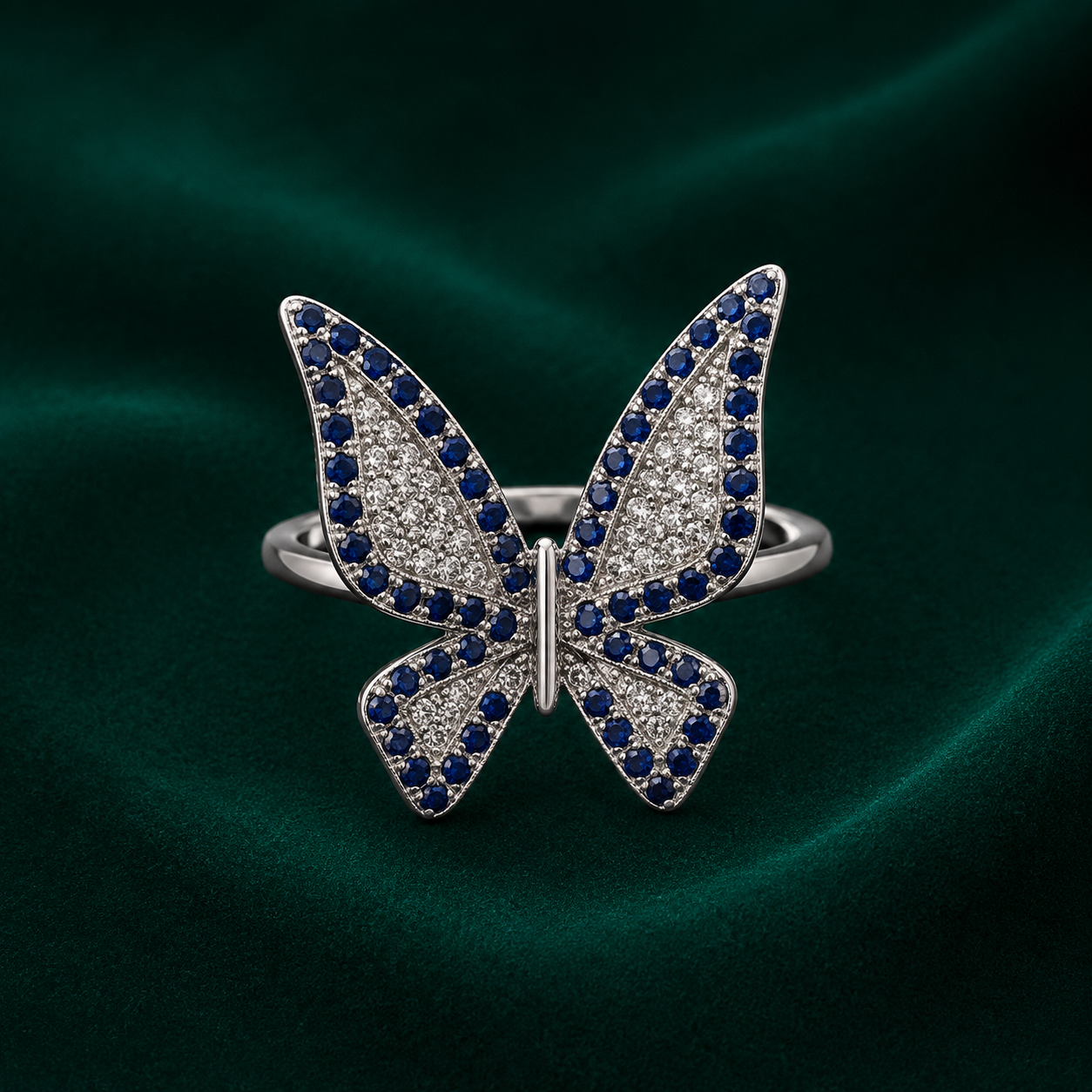 ✨ Sapphire Butterfly Ring - 3.260 GM