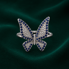 ✨ Sapphire Butterfly Ring - 3.260 GM