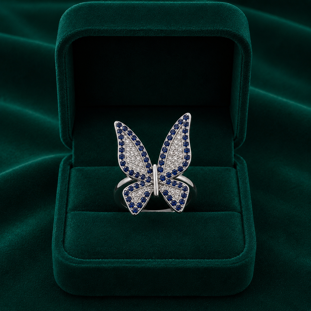✨ Sapphire Butterfly Ring - 3.260 GM