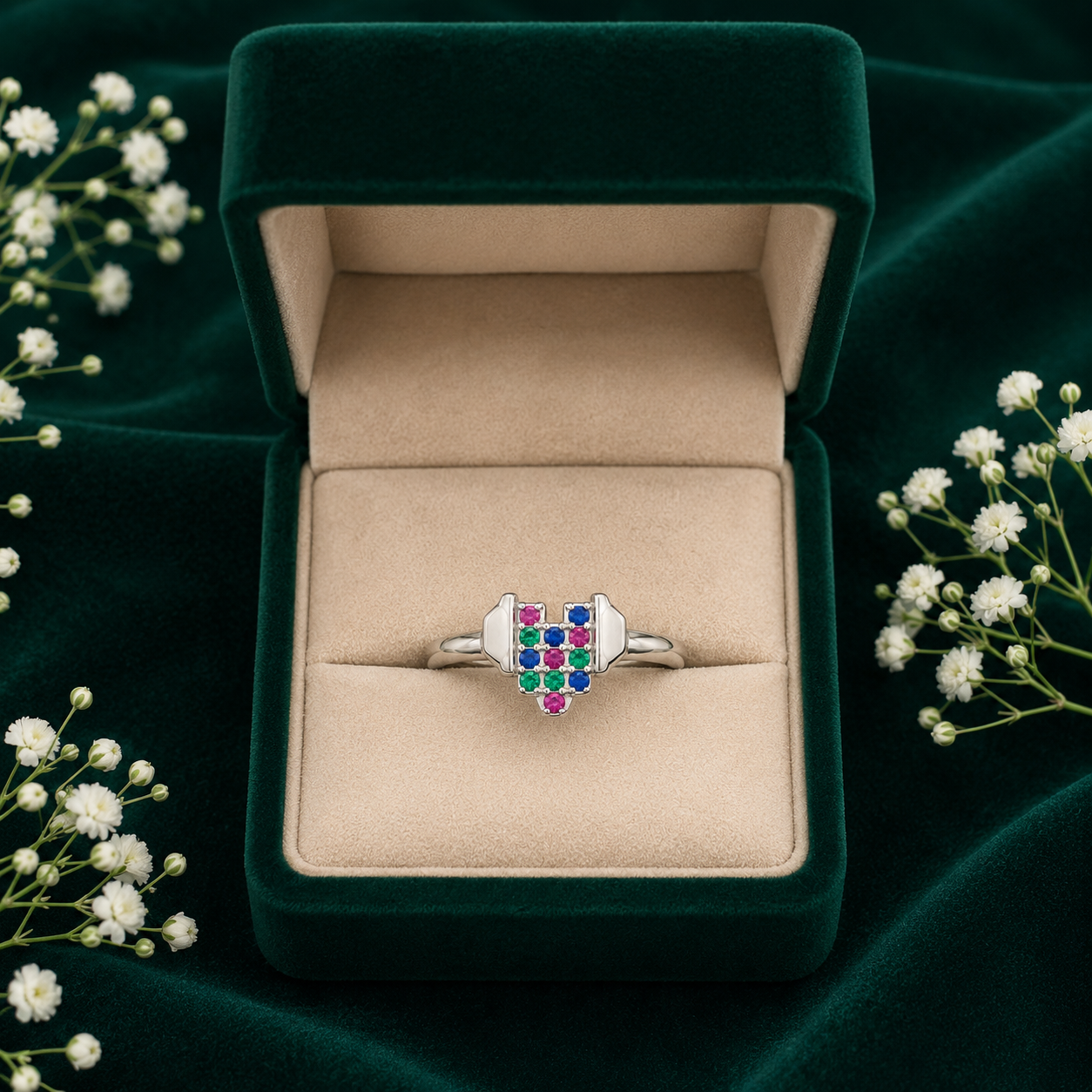 ✨ Rainbow Bloom Ring - 1.600 GM