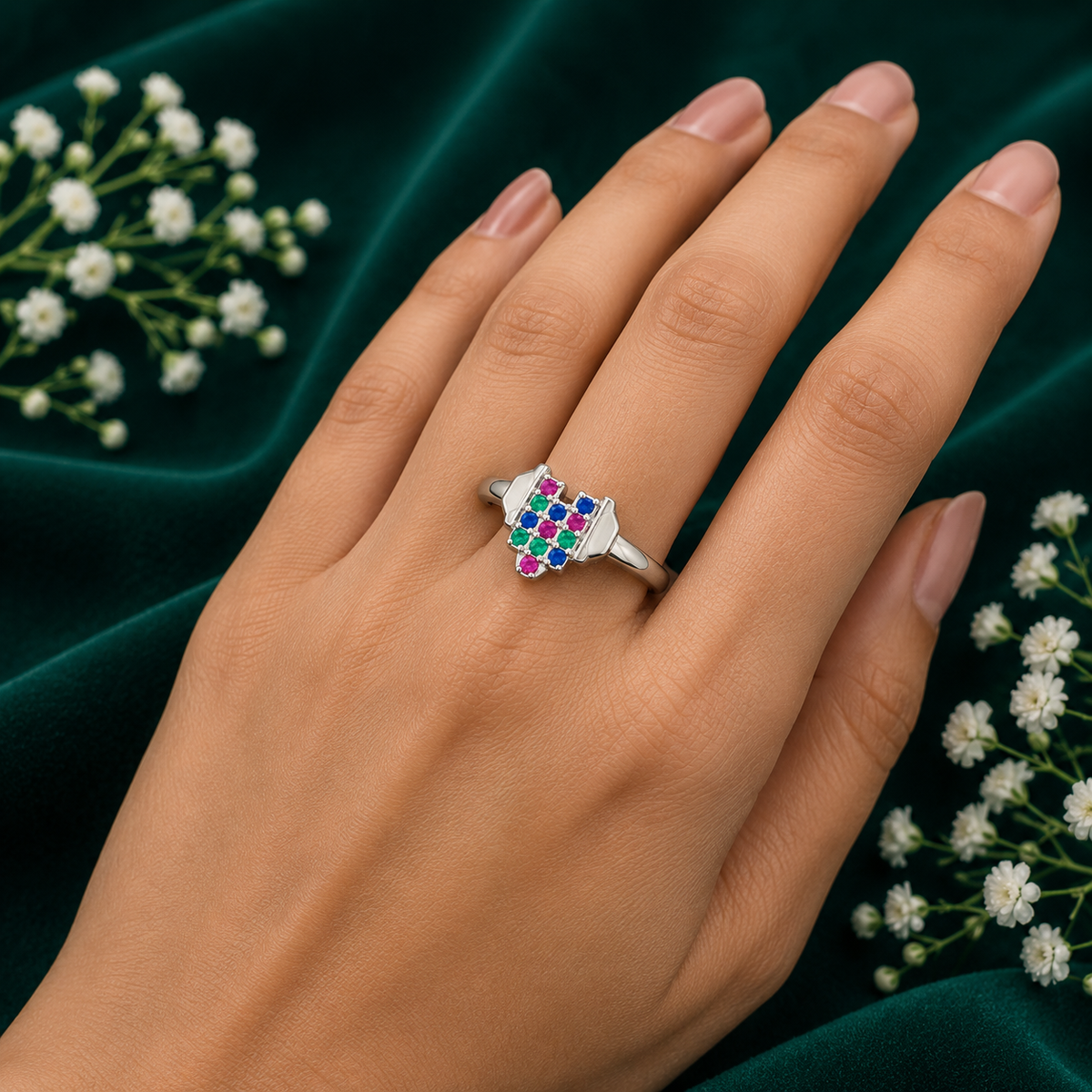 ✨ Rainbow Bloom Ring - 1.600 GM