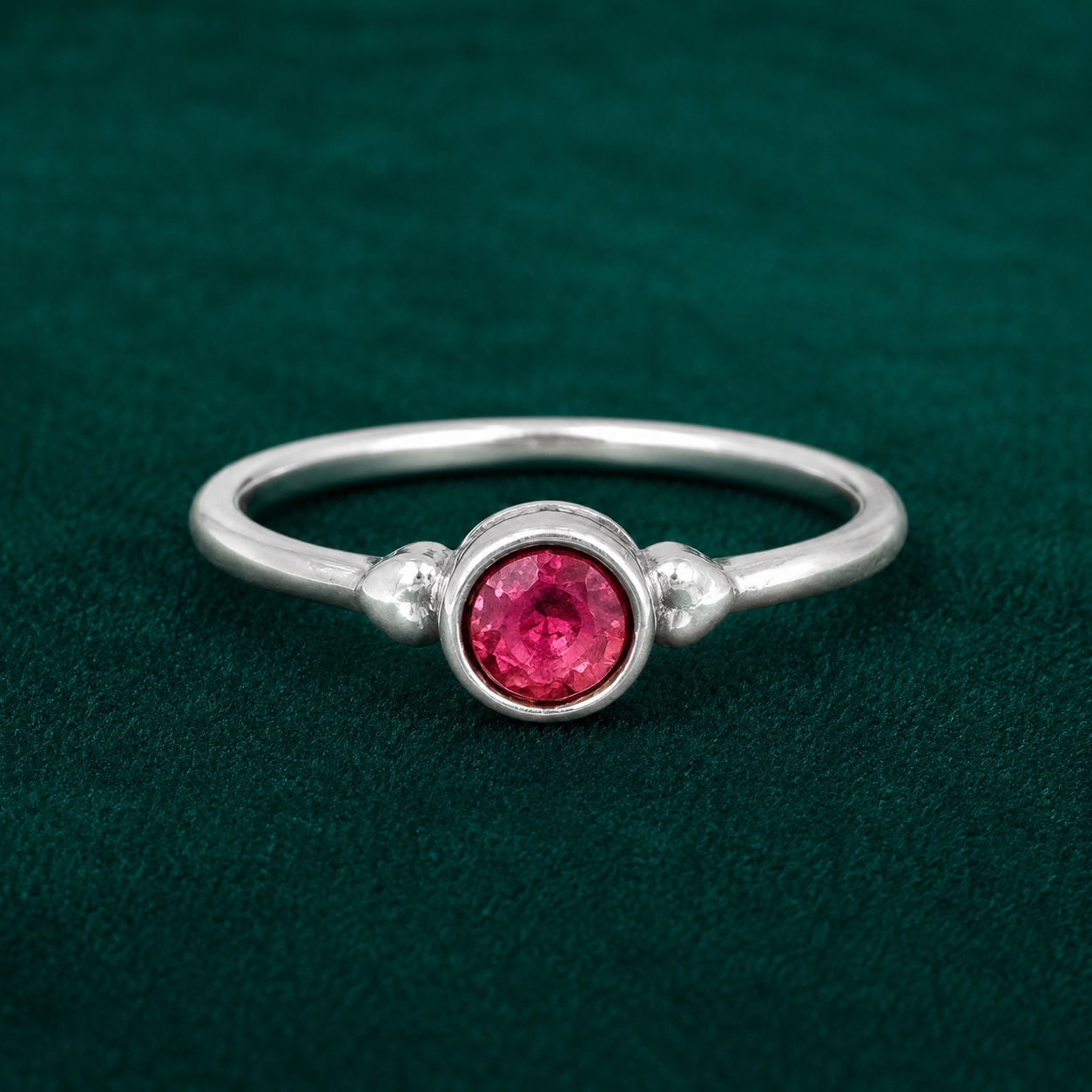 ✨ Ruby Solitaire Ring - 2.140 GM