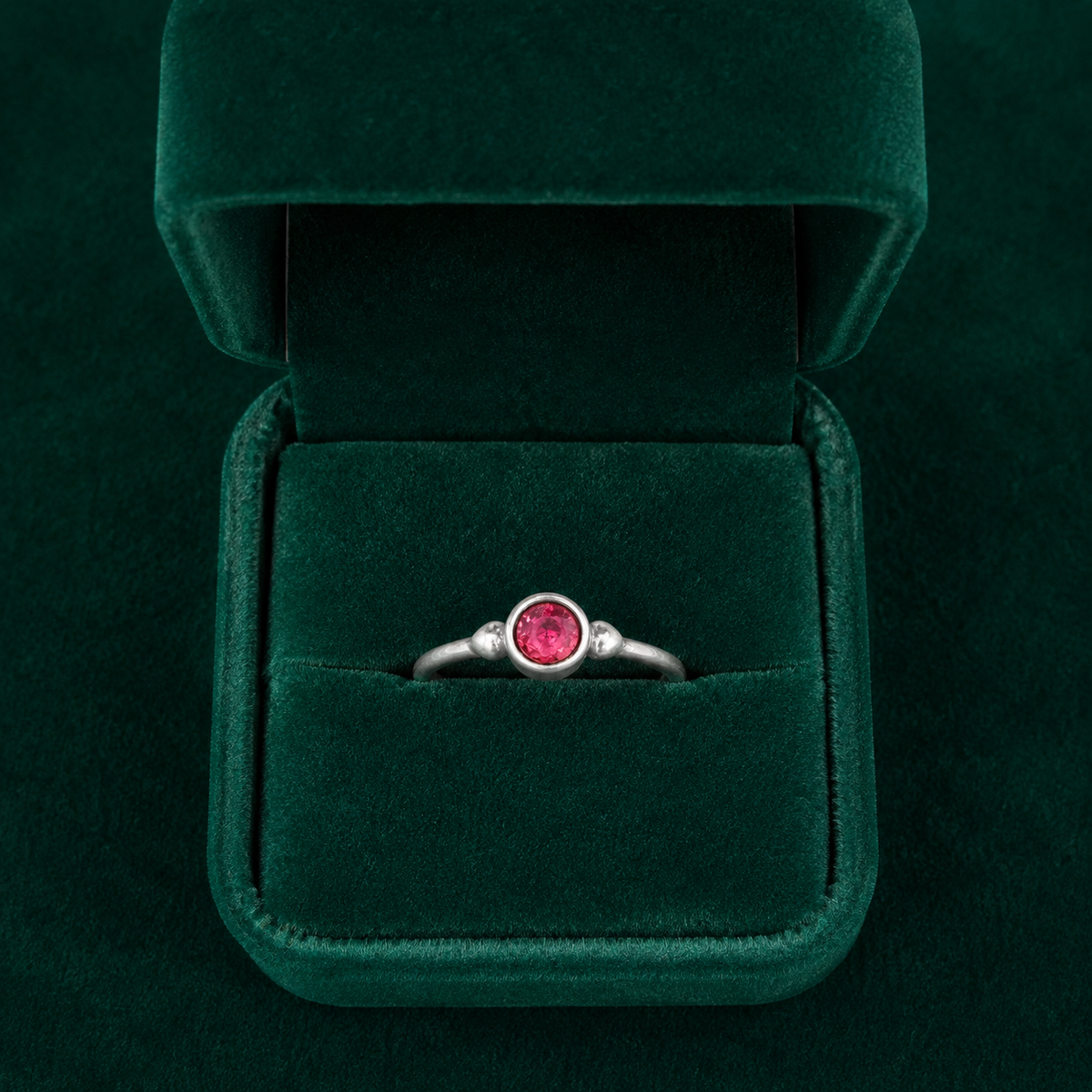 ✨ Ruby Solitaire Ring - 2.140 GM