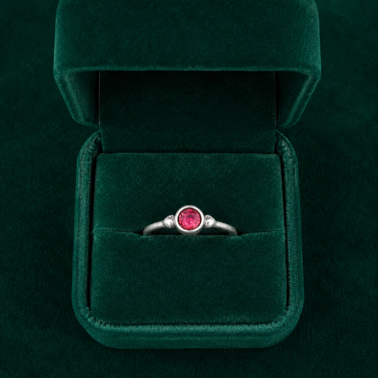 ✨ Ruby Solitaire Ring - 2.140 GM