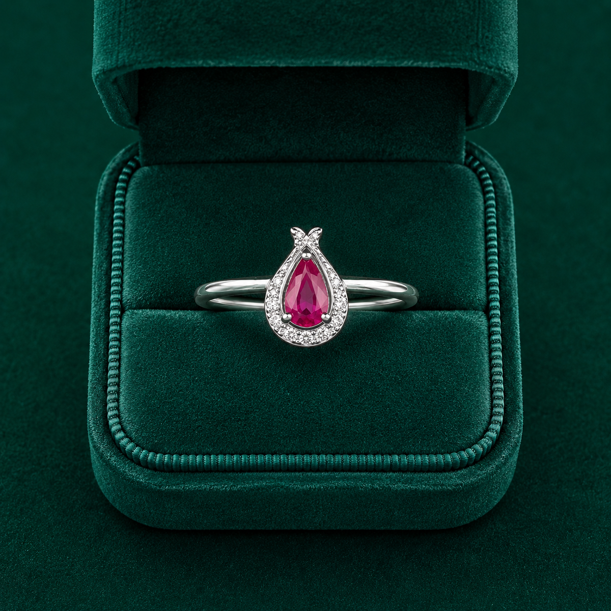 ✨ Ruby Teardrop Ring - 1.750 GM