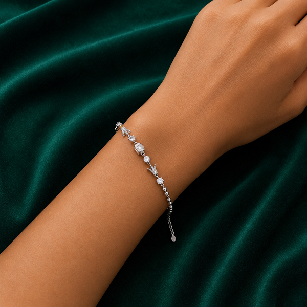 ✨ Crown Charm Bracelet -  7.760 GM