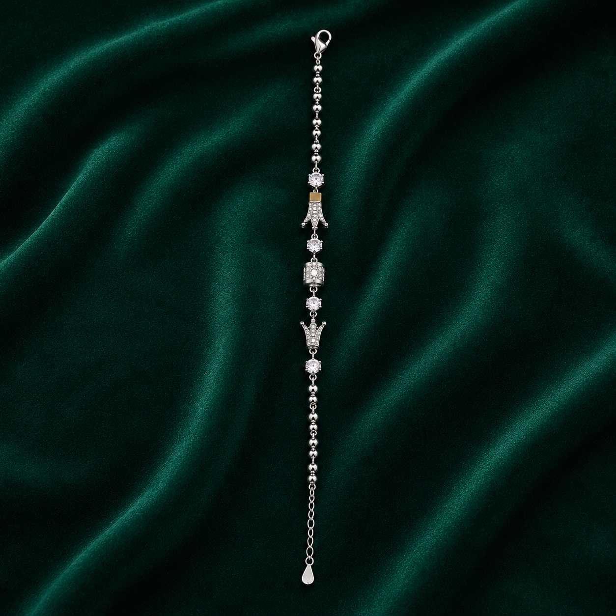 ✨ Crown Charm Bracelet -  7.760 GM