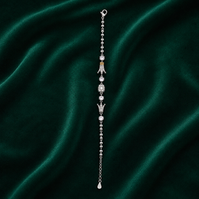 ✨ Crown Charm Bracelet -  7.760 GM