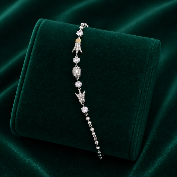 ✨ Crown Charm Bracelet -  7.760 GM
