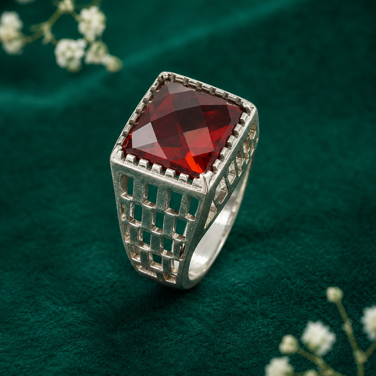 ❤️ Ruby Men's Ring - 6.710 GM