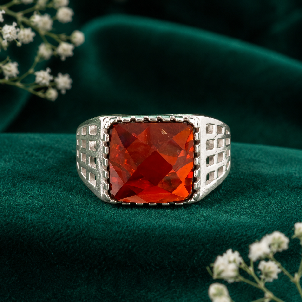 ❤️ Ruby Men's Ring - 6.710 GM