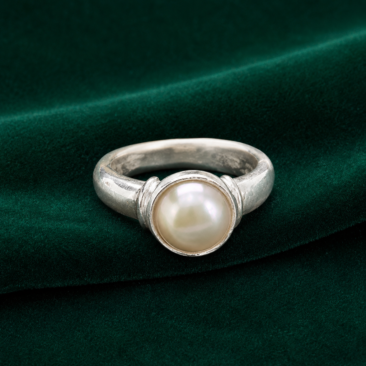 ✨ Pearl Solitaire Ring - 3.380