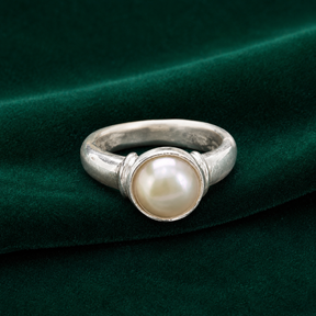 ✨ Pearl Solitaire Ring - 3.380