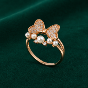 ✨ Pearl Bow Ring - 2.680 GM
