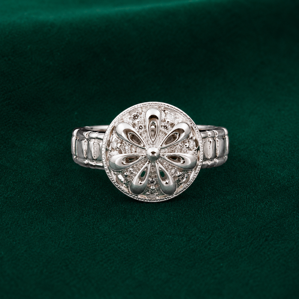 ✨ Floral Filigree Ring- 4.150 GM