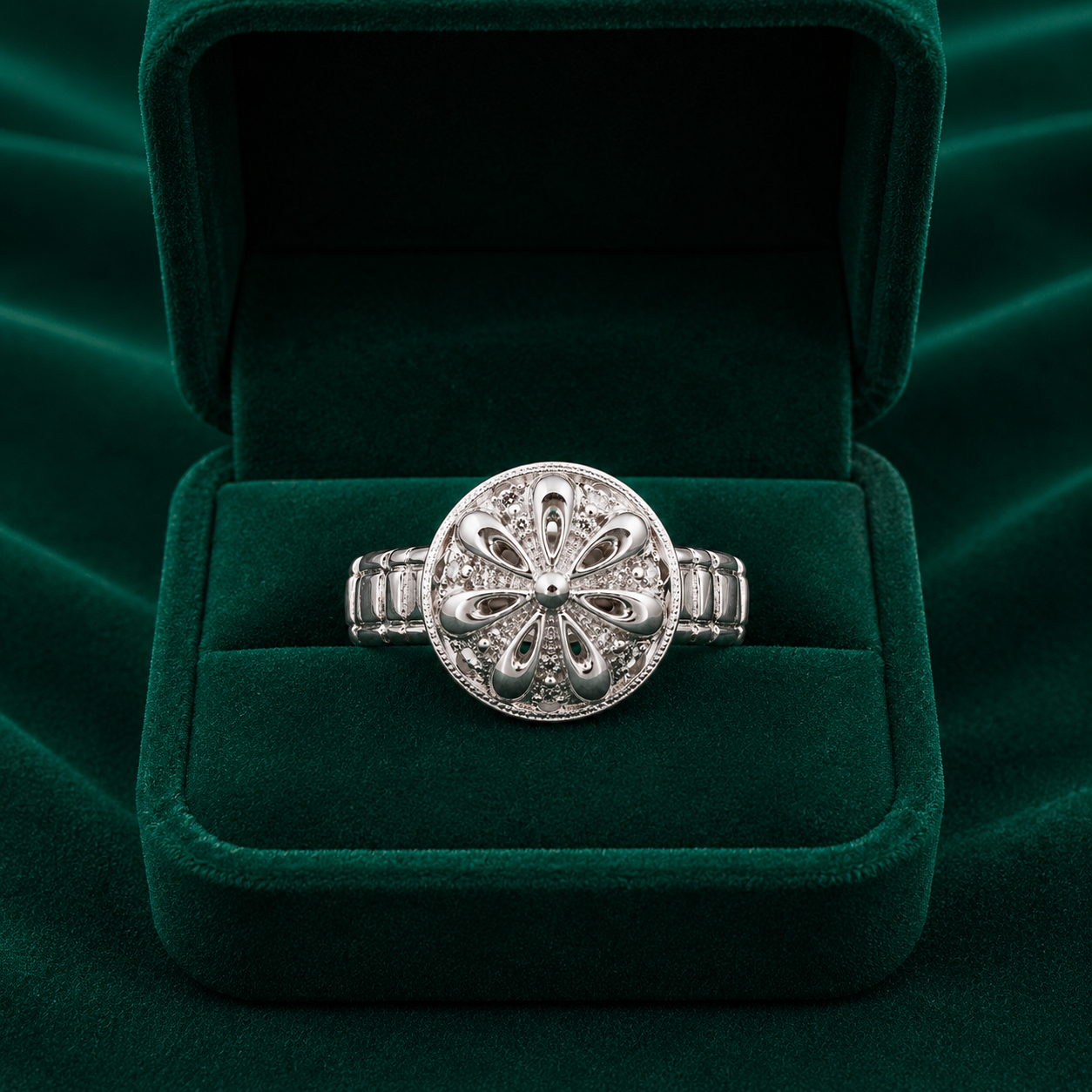 ✨ Floral Filigree Ring- 4.150 GM