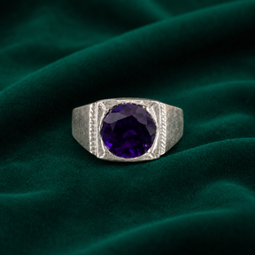 💜 Amethyst Solitaire Ring - 6.310