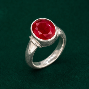 ❤️ Ruby Solitaire Ring - 5.530 GM