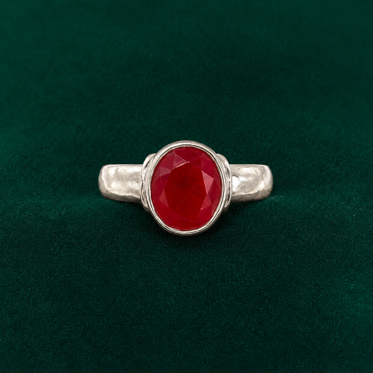 ❤️ Ruby Solitaire Ring - 5.530 GM