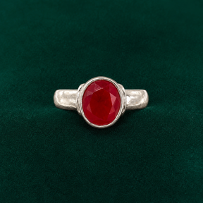 ❤️ Ruby Solitaire Ring - 5.530 GM