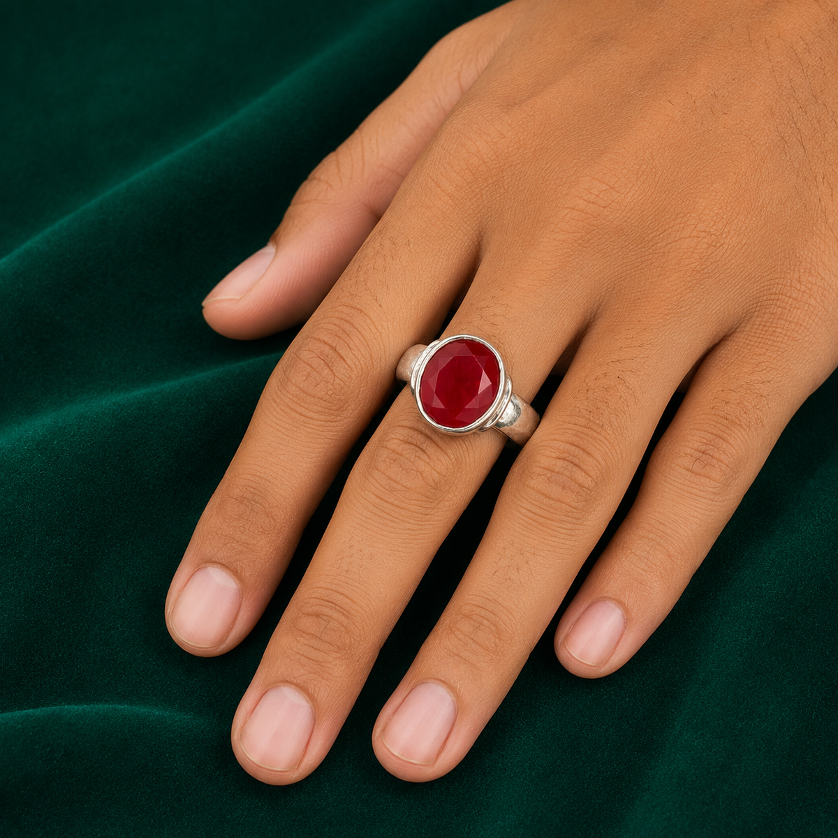 ❤️ Ruby Solitaire Ring - 5.530 GM