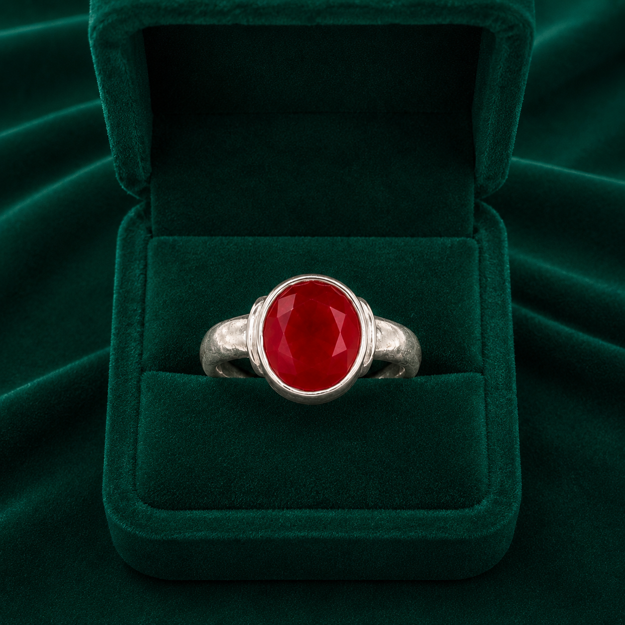 ❤️ Ruby Solitaire Ring - 2.470 GM