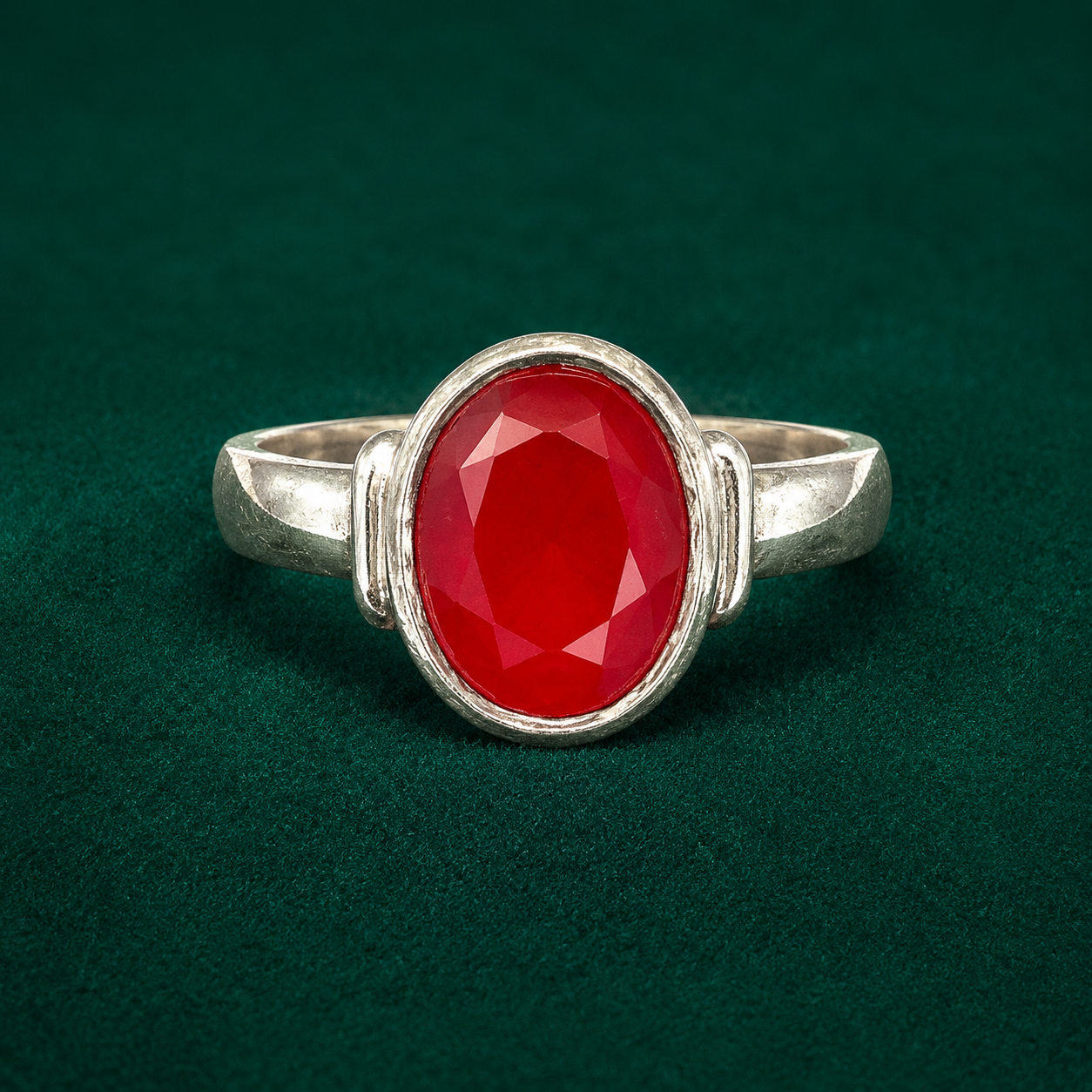 ❤️ Ruby Solitaire Ring - 2.470 GM