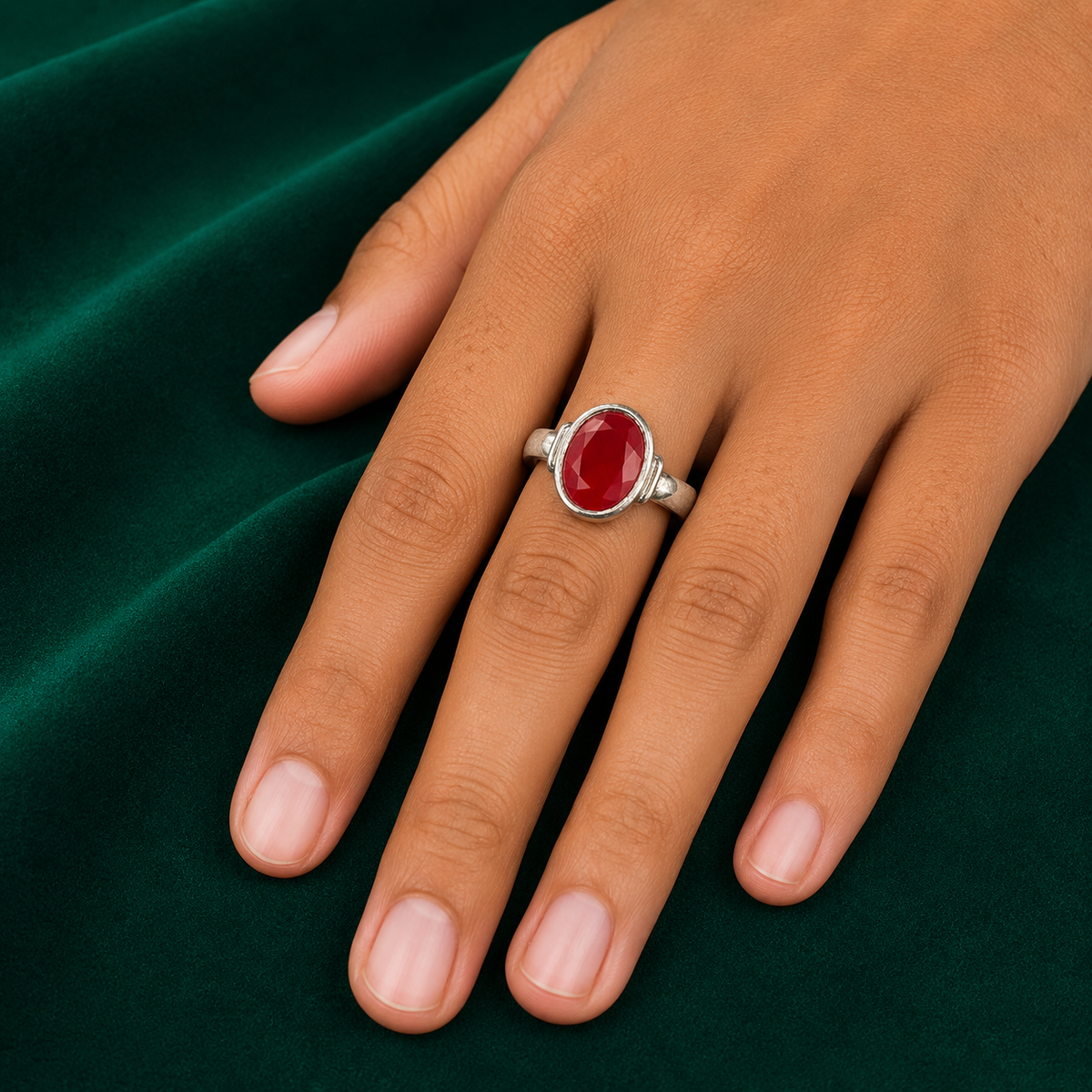 ❤️ Ruby Solitaire Ring - 2.470 GM