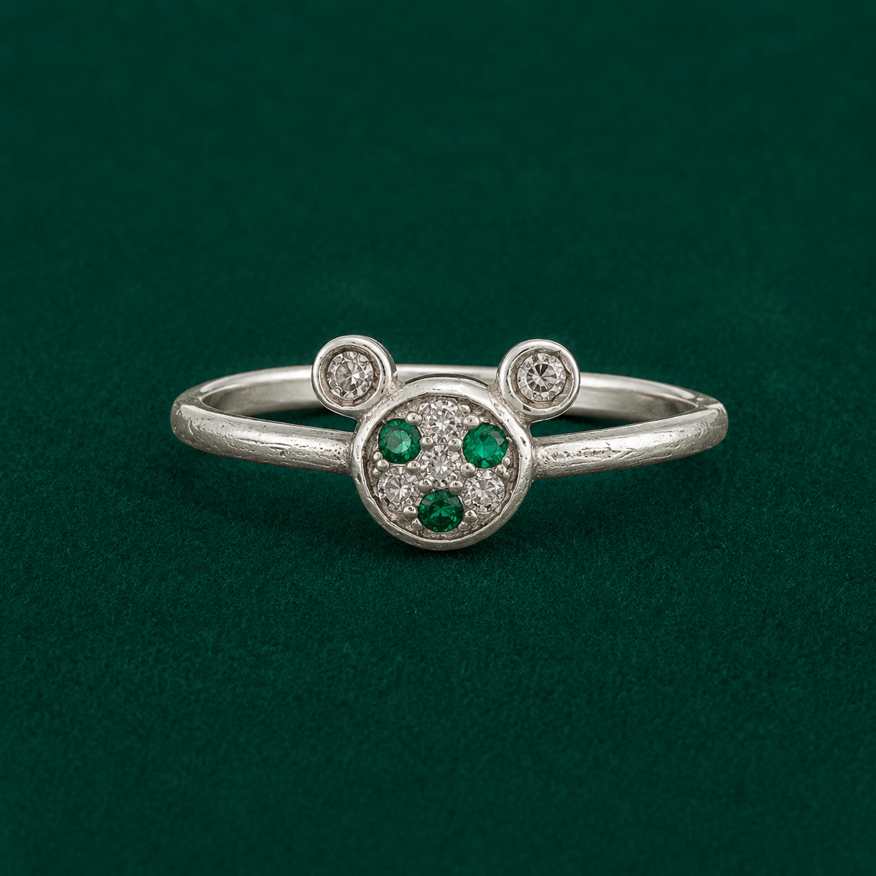 💚 Emerald Floral Ring - 1.080 GM