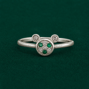 💚 Emerald Floral Ring - 1.080 GM