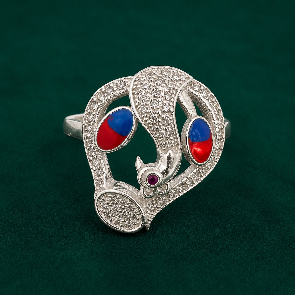 💙 Dual Stone Designer Ring - 3.740 GM