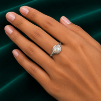 🤍 Pearl Solitaire Ring - 4.330 GM
