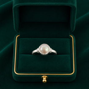 🤍 Pearl Solitaire Ring - 4.330 GM
