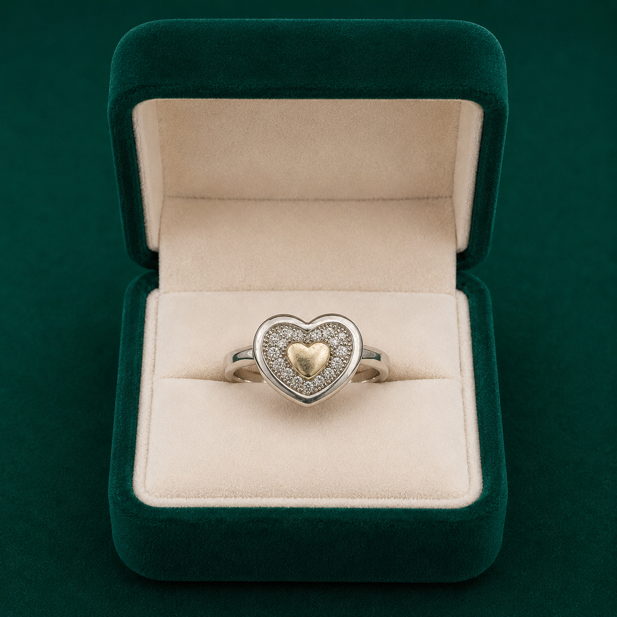 🤍 Heart Love Ring - 2.930