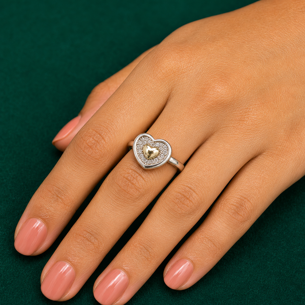 🤍 Heart Love Ring - 2.930