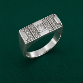 💎 Square CZ Men's Ring - 4.000 GM