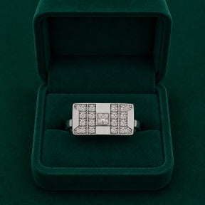 💎 Square CZ Men's Ring - 4.000 GM